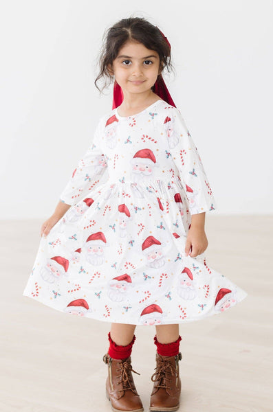 Mila Mistletoe Magic 3/4 Sleeve Pocket Twirl Dress