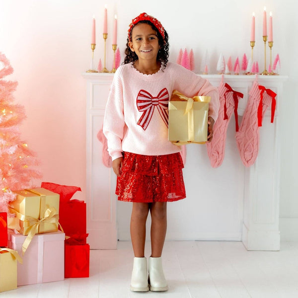 Sweet Wink Candy Cane Swirl Christmas Gemstone Headband