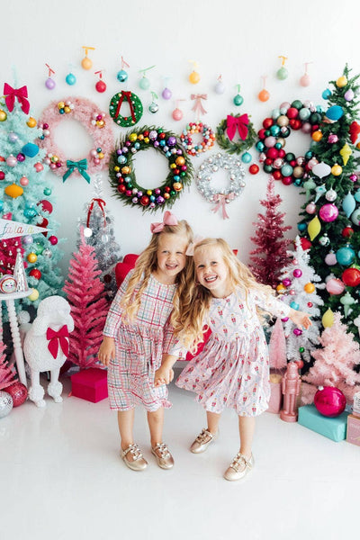 Mila Pink Nutcracker 3/4 Sleeve Pocket Twirl Dress