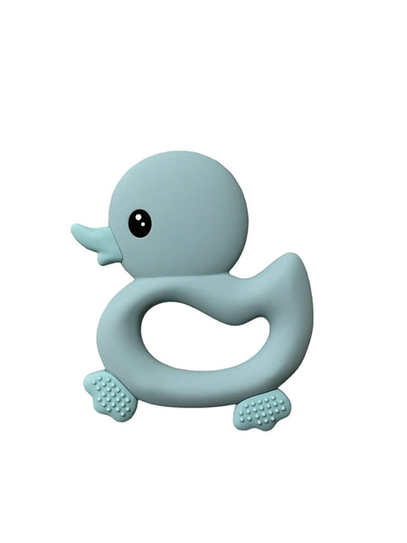 Three Hearts BPA Free Silicone Ducky Teether