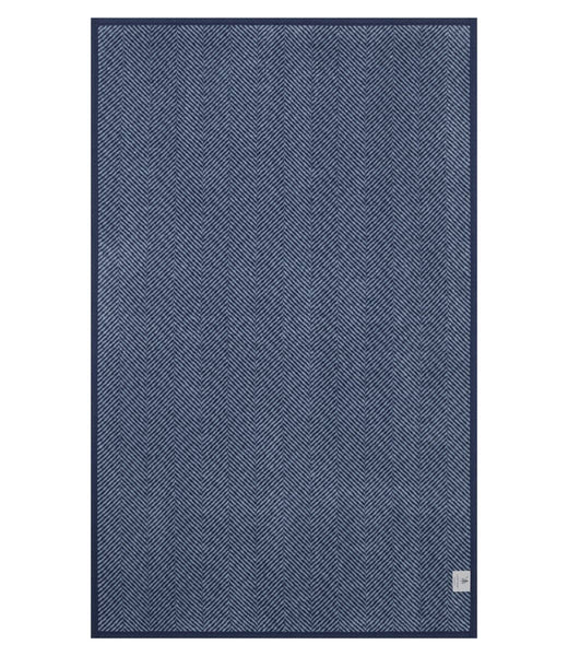 ChappyWrap Harborview Herringbone Navy Blanket