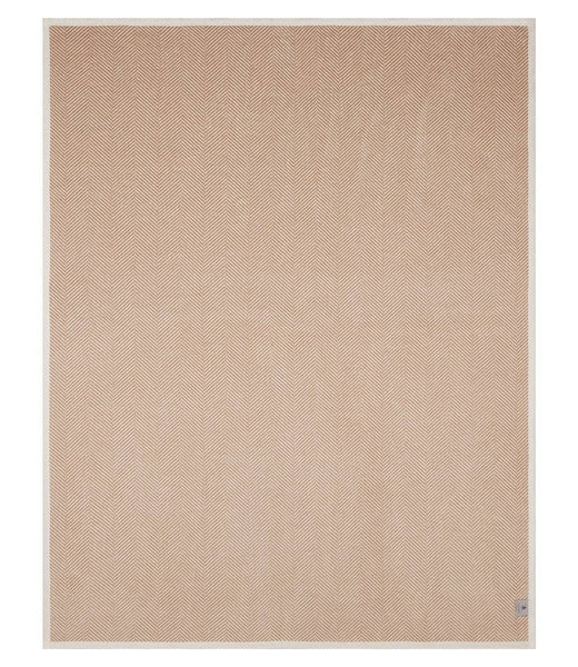 ChappyWrap Harborview Herringbone Tan Blanket