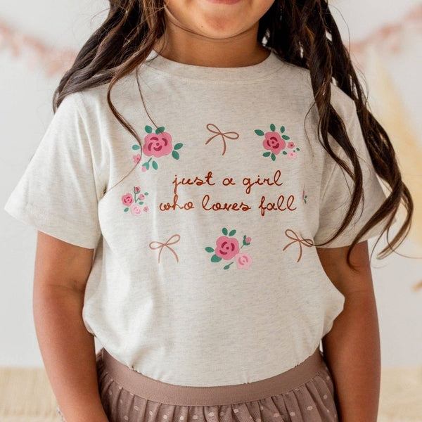 Sweet Wink Just A Fall Girl Short Sleeve T-Shirt - Kids Clothing