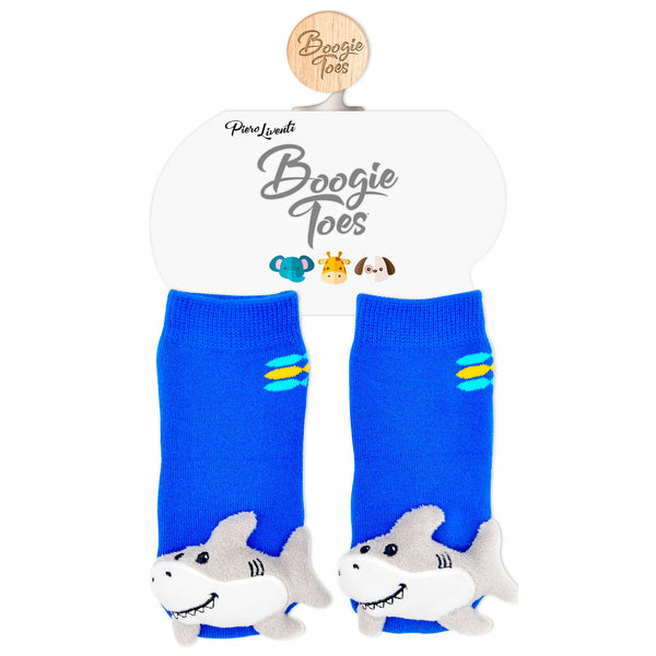 Blue Shark Boogie Toes Rattle Socks