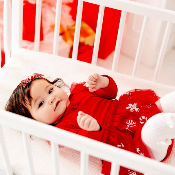 Sweet Wink Peppermint Swirl Christmas Long Sleeve Tutu Bodysuit