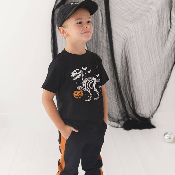 Sweet Wink Dinosaur Skeleton Halloween Short Sleeve T-Shirt