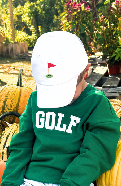 Bits And Bows Golf Flag Baseball Hat (Baby, Youth)