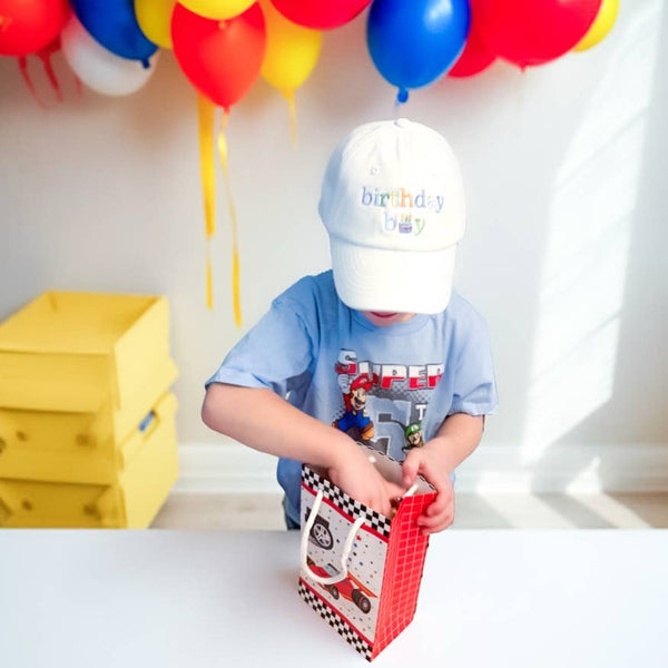 Bits And Bows Birthday Boy Baseball Hat