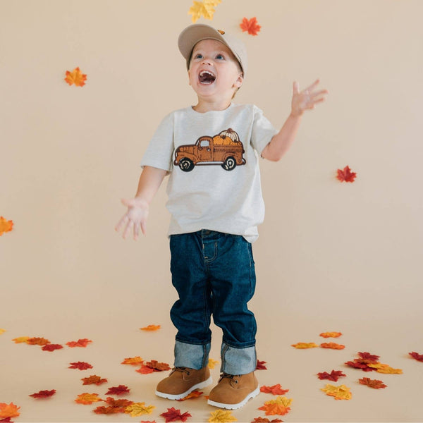Sweet Wink Fall Truck Patch Short Sleeve T-Shirt