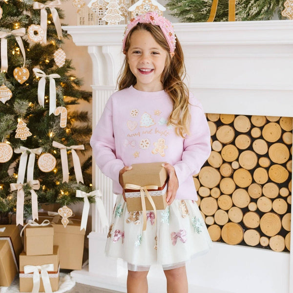 Sweet Wink Gingerbread Christmas Gemstone Headband