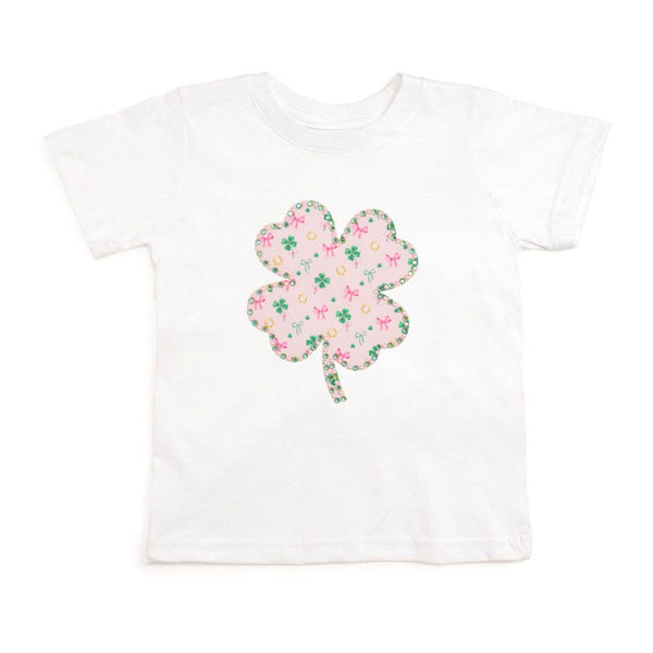 Sweet Wink Ditsy Shamrock Patch St. Patrick's Day Short Sleeve T-Shirt