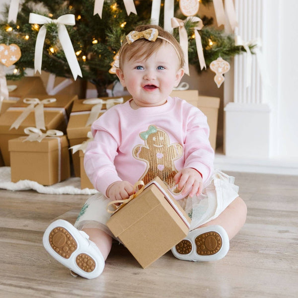Sweet Wink Gingerbread Sequin Christmas Tutu Skirt