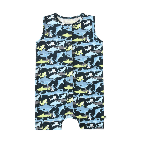 Sweet Bamboo Neon Shark Tank Romper