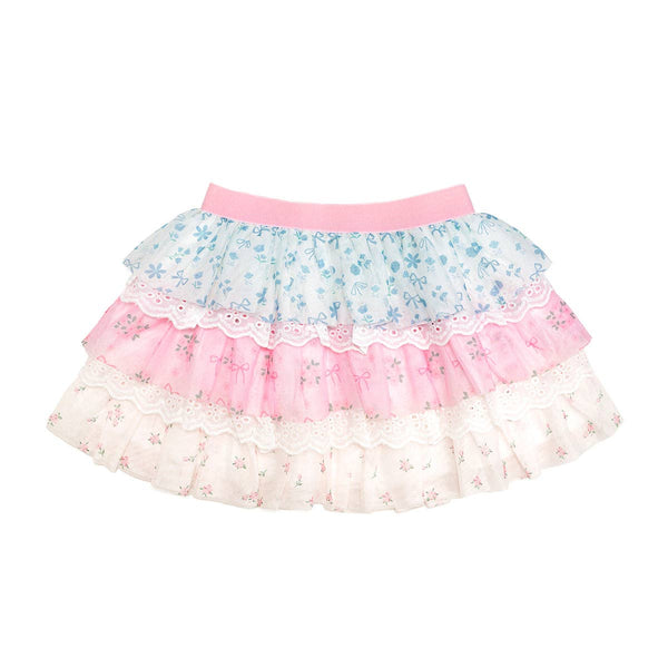 Sweet Wink Floral & Lace Tiered Tutu - Kids Boutique Clothing - Spring
