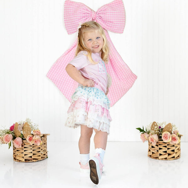 Sweet Wink Floral & Lace Tiered Tutu - Kids Boutique Clothing - Spring
