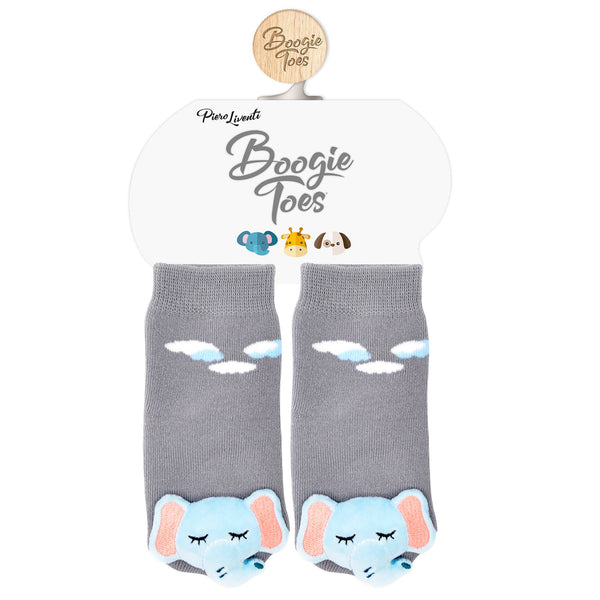 Boogie Toes Sleepy Elephant Rattle Socks