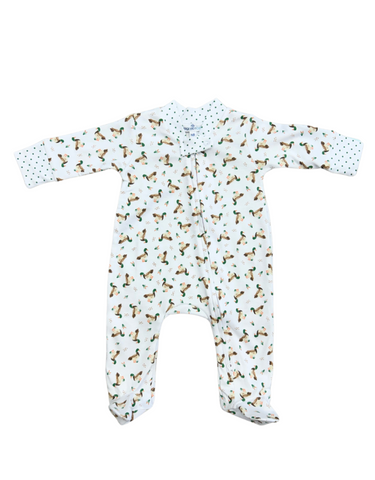 Magnolia Mallard Pond Printed Zipper Footie