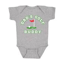 Sweet Wink Dad's Golf Buddy Bodysuit - Gray