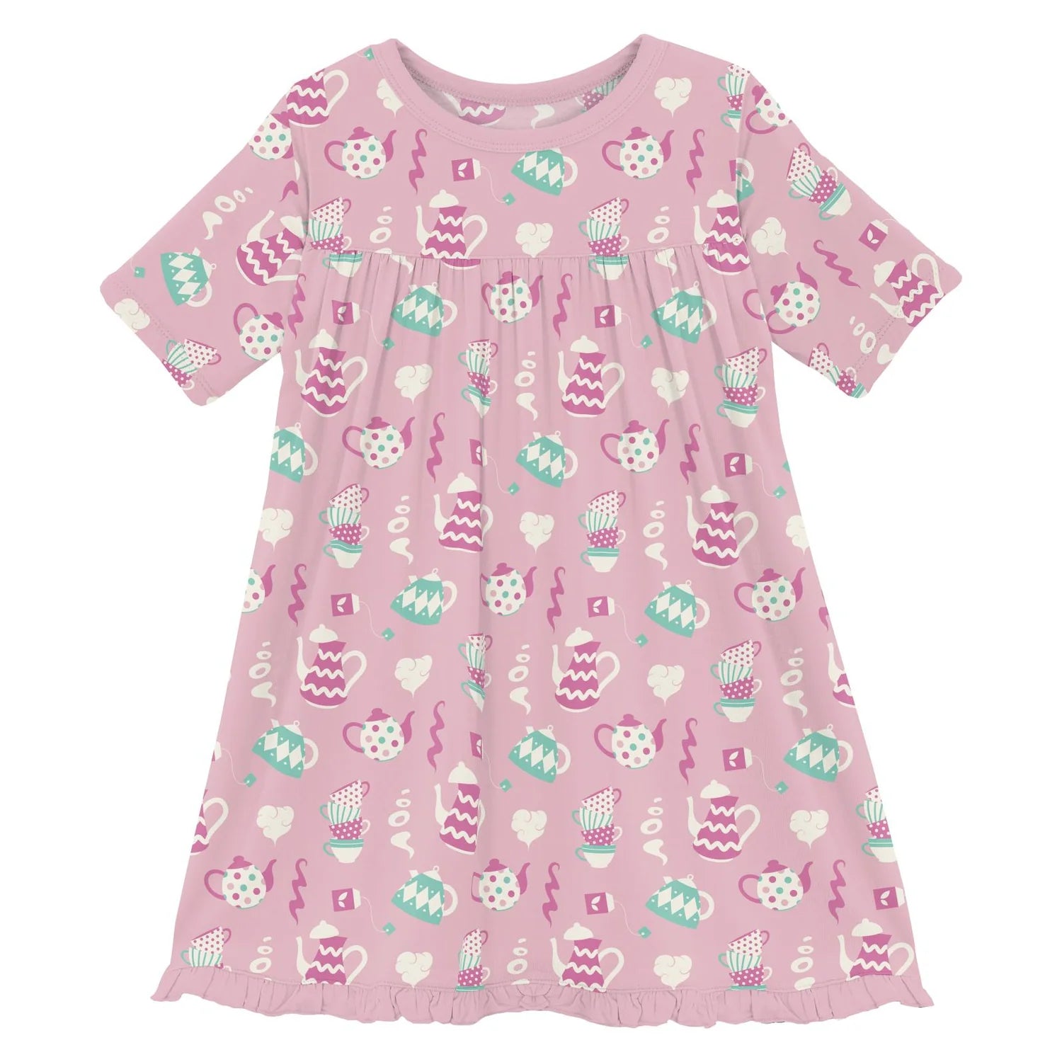 Kickee Flutter Sleeve Twirl Dress w/Pockets - Cake Pop