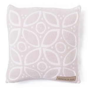 Barefoot CozyChic Covered In Prayer Pillow Blush Pink