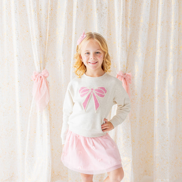 Sweet Wink Blush Bows Tutu Skirt - Dress Up Skirt