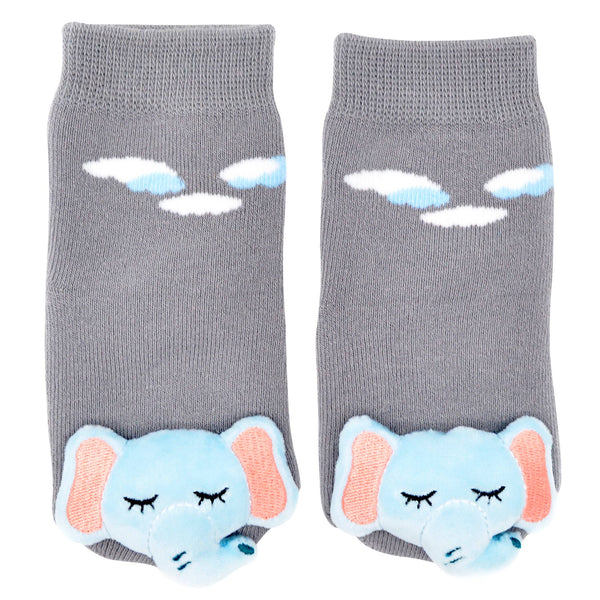 Boogie Toes Sleepy Elephant Rattle Socks