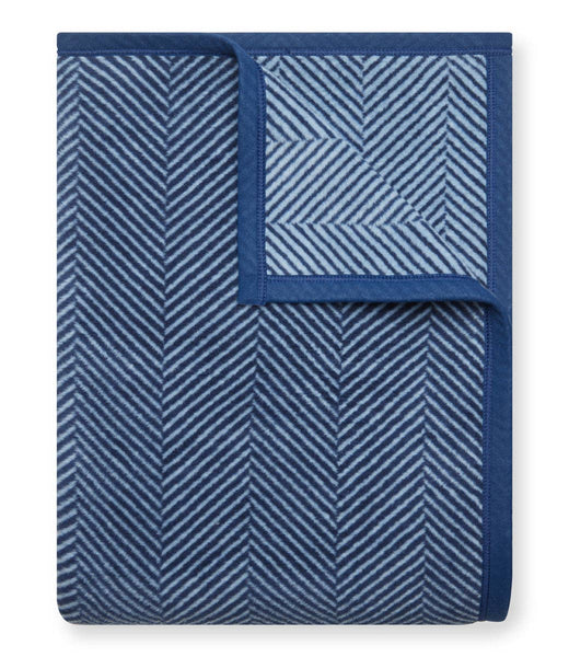 ChappyWrap Harborview Herringbone Navy Blanket