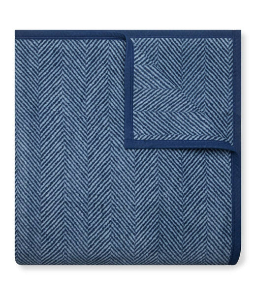ChappyWrap Harborview Herringbone Navy Blanket