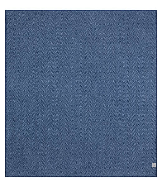ChappyWrap Harborview Herringbone Navy Blanket