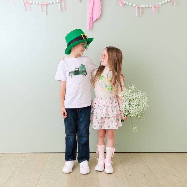 Sweet Wink Ditsy Shamrock St. Patrick's Day Skort