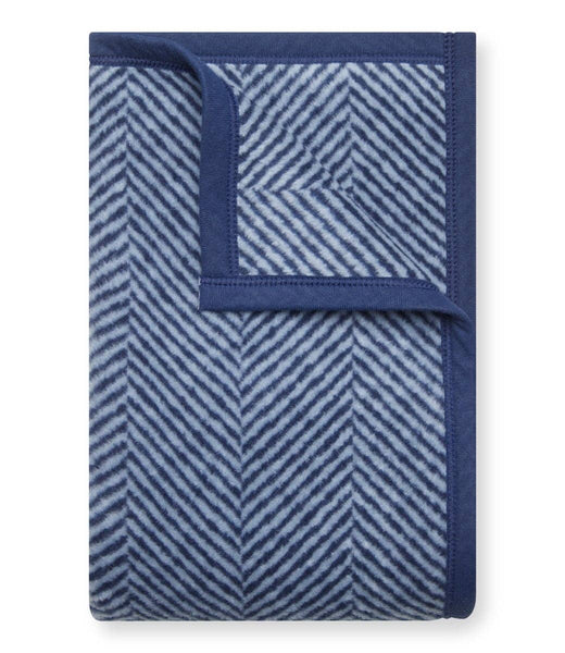 ChappyWrap Harborview Herringbone Navy Blanket