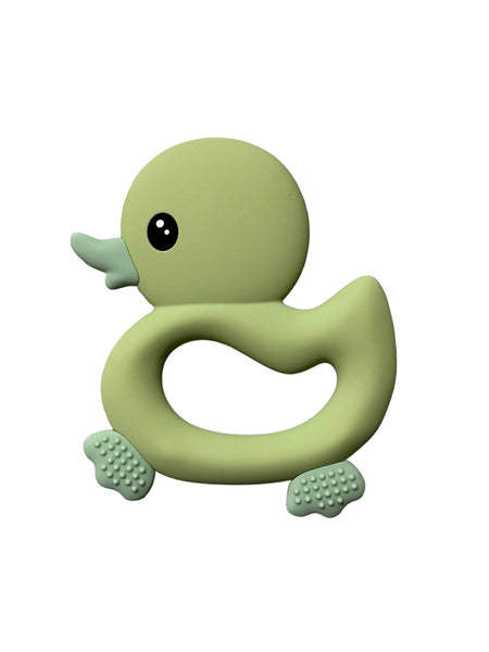 Three Hearts BPA Free Silicone Ducky Teether