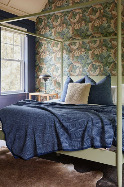 ChappyWrap Harborview Herringbone Navy Blanket