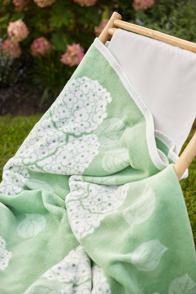 ChappyWrap Hydrangeas Sage Blanket