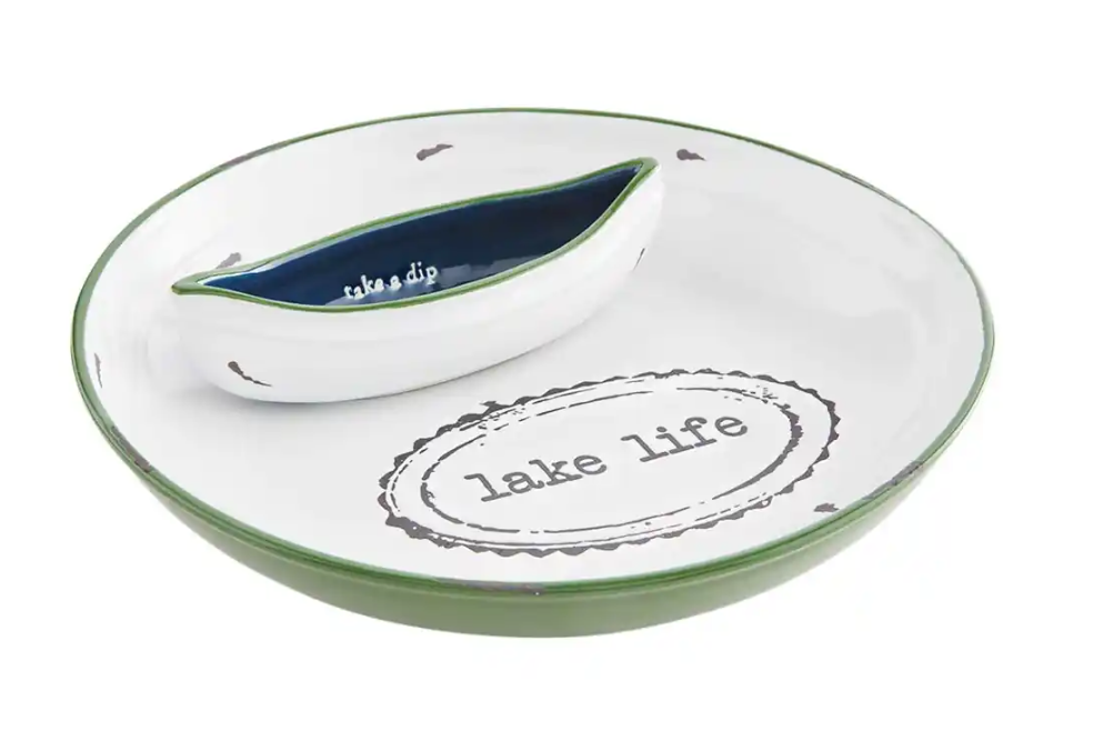 Mudpie Lake Life Chip And Dip Set