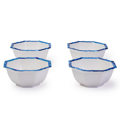 Two's Blue Bamboo Bowl
