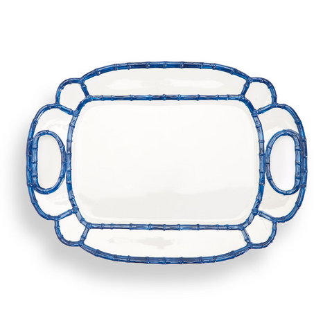 Two's Blue Bamboo Touch Platter