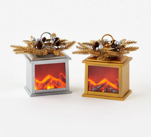 180 Gold/Silver Fire Light Lantern Ornaments Gift Box